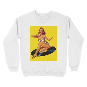Alternative view of Rockabilly Goddess Unisex Crewneck Sweatshirt