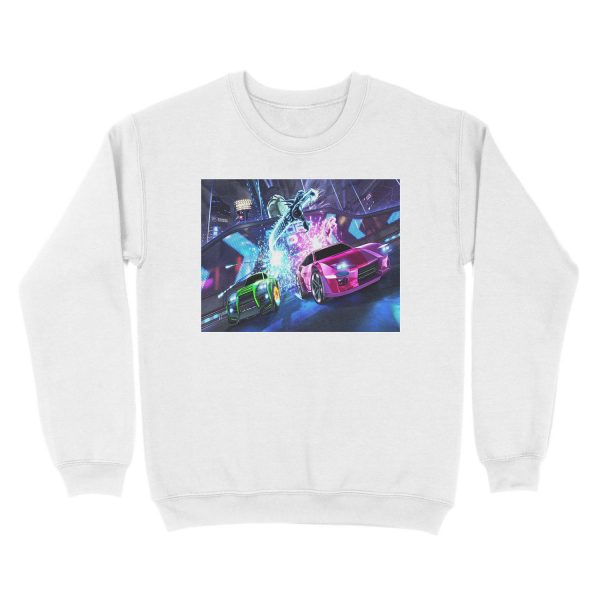 Rocket Car Soccer Unisex Crewneck Sweatshirt - Image 2
