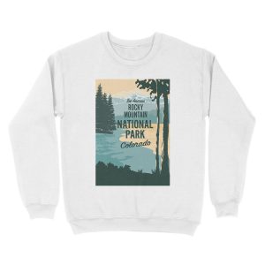 Alternative view of Rocky Mountain National Park Unisex Crewneck Sweatshirt