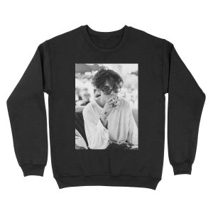 ROLE MODEL black and white photo Unisex Crewneck Sweatshirt