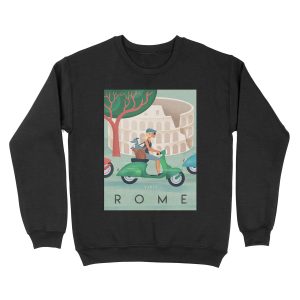 Rome Vintage Travel Unisex Crewneck Sweatshirt