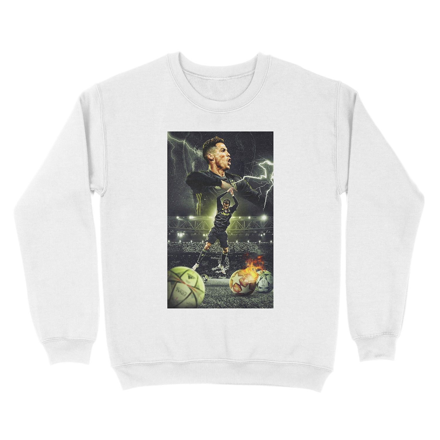 Ronaldo Illustration Unisex Crewneck Sweatshirt - Image 2