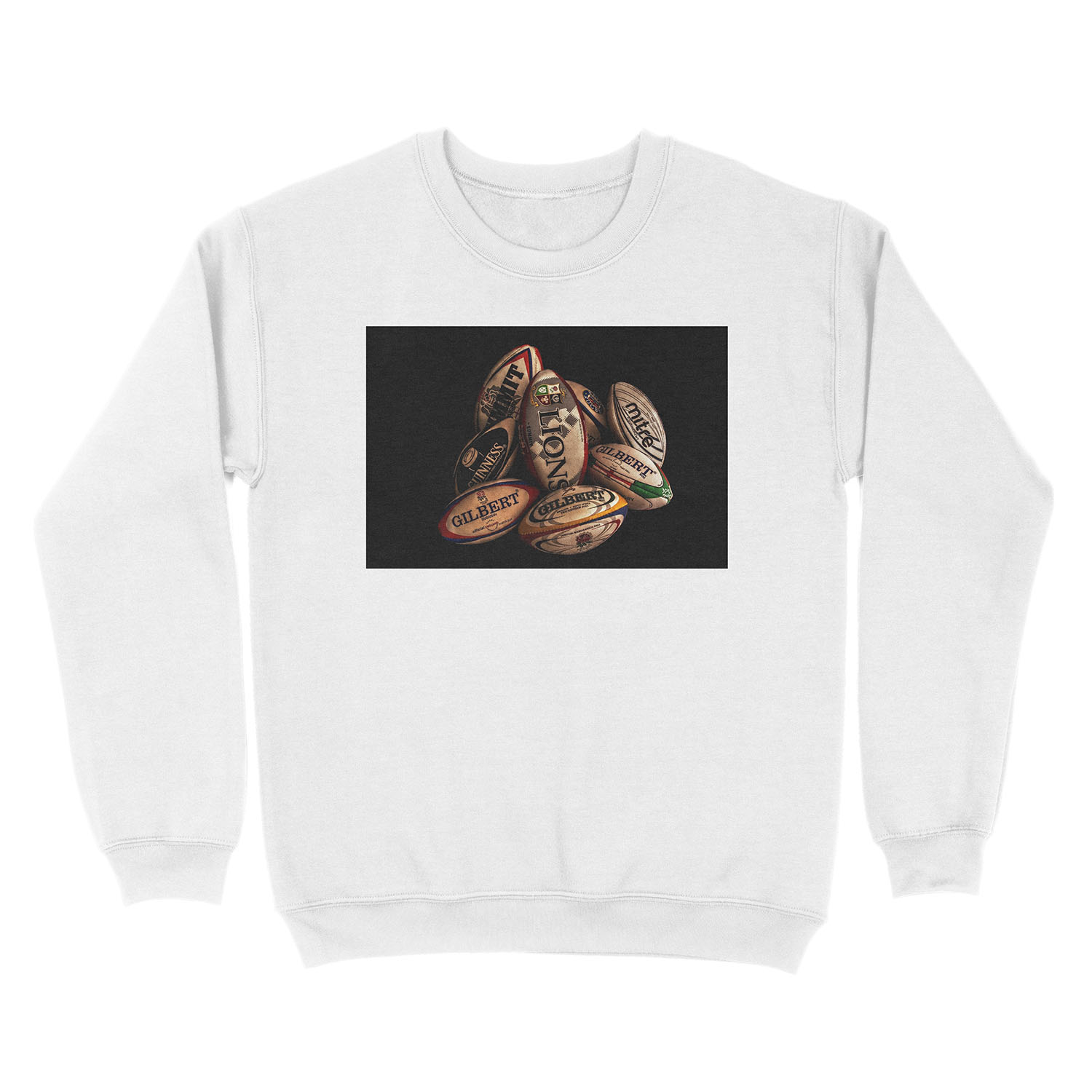 Rugby Balls Unisex Crewneck Sweatshirt - Image 2