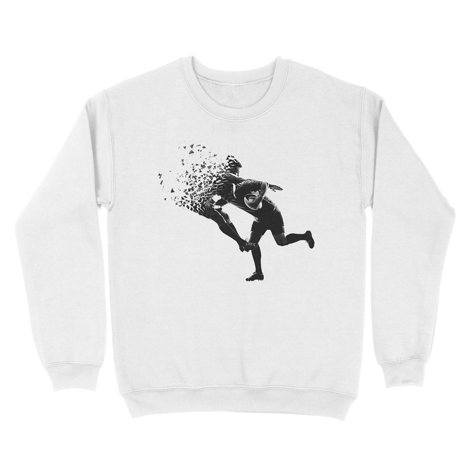 Rugby Football Awesome Unique Shattered Design Unisex Crewneck Sweatshirt - Image 2