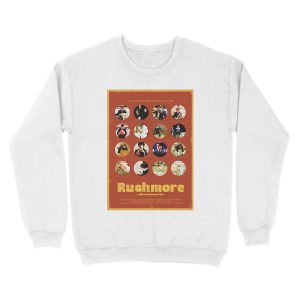 Alternative view of Rushmore featuring the many faces of Max Fischer Unisex Crewneck Sweatshirt
