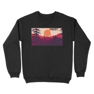 Rust background Unisex Crewneck Sweatshirt