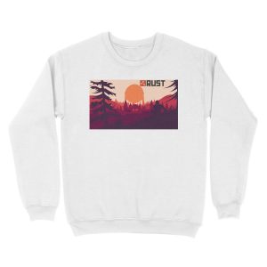 Alternative view of Rust background Unisex Crewneck Sweatshirt