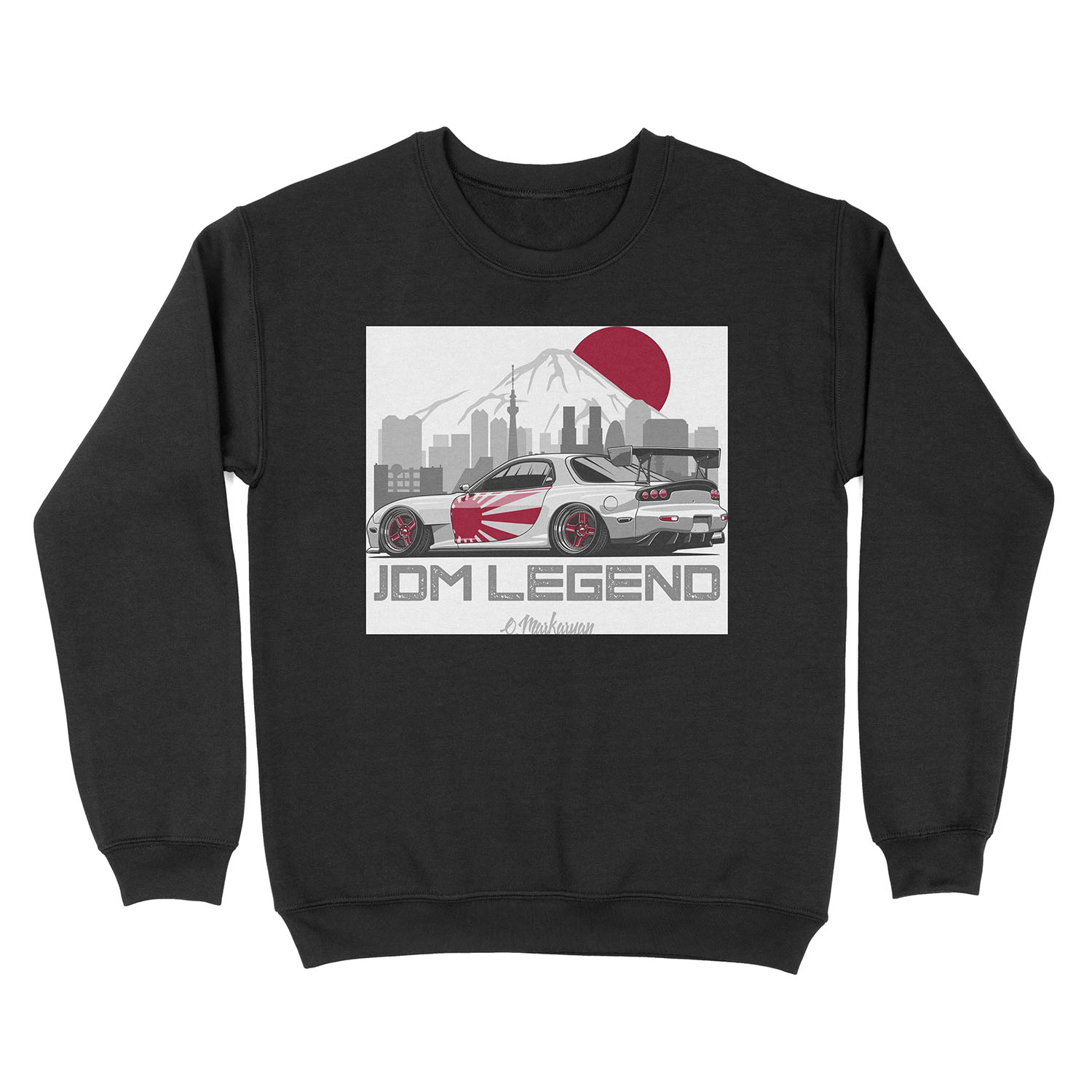 RX7. JDM Legend Unisex Crewneck Sweatshirt