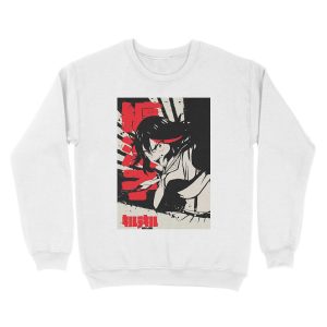 Alternative view of Ryūko Matoi | Kill la Kill Japanese Ink 纏 流子 Unisex Crewneck Sweatshirt