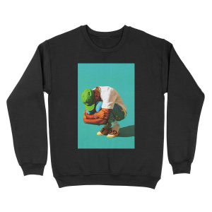 Sad Green Unisex Crewneck Sweatshirt