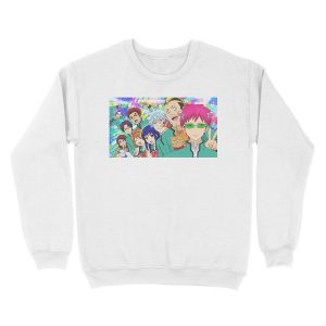 Alternative view of Saiki K And Group Unisex Crewneck Sweatshirt