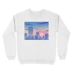 Alternative view of Sailor Moon City Landscape Unisex Crewneck Sweatshirt