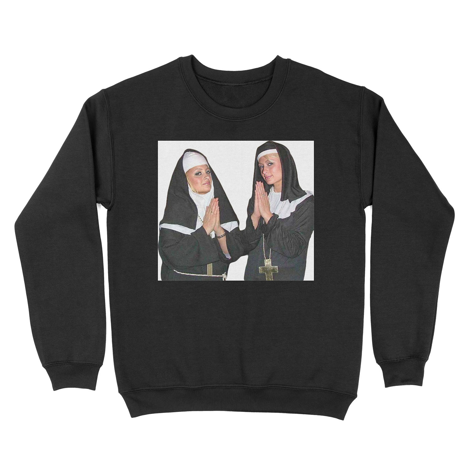 Saint Paris Hilton and Nicole Richie Unisex Crewneck Sweatshirt