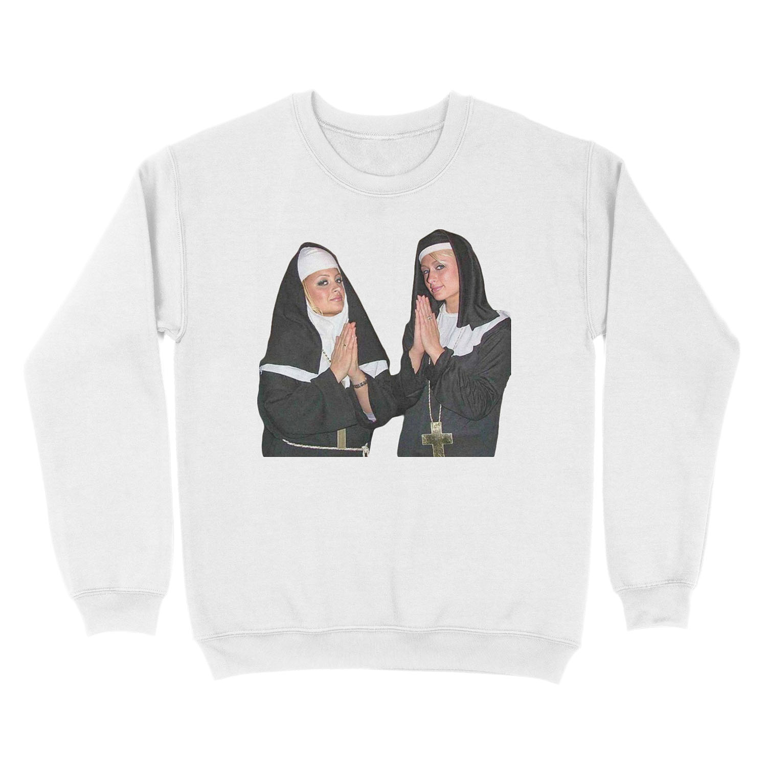 Saint Paris Hilton and Nicole Richie Unisex Crewneck Sweatshirt - Image 2