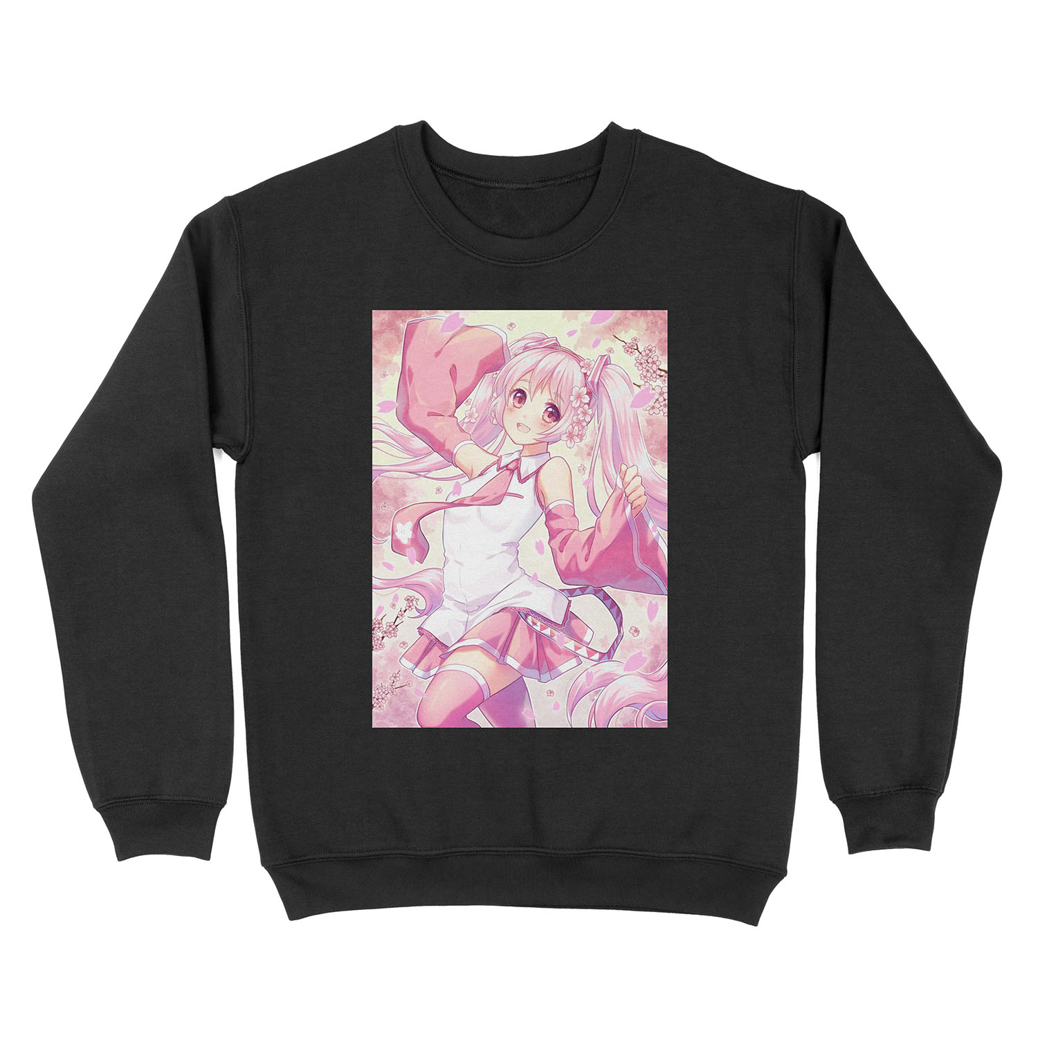 Sakura Miku Unisex Crewneck Sweatshirt