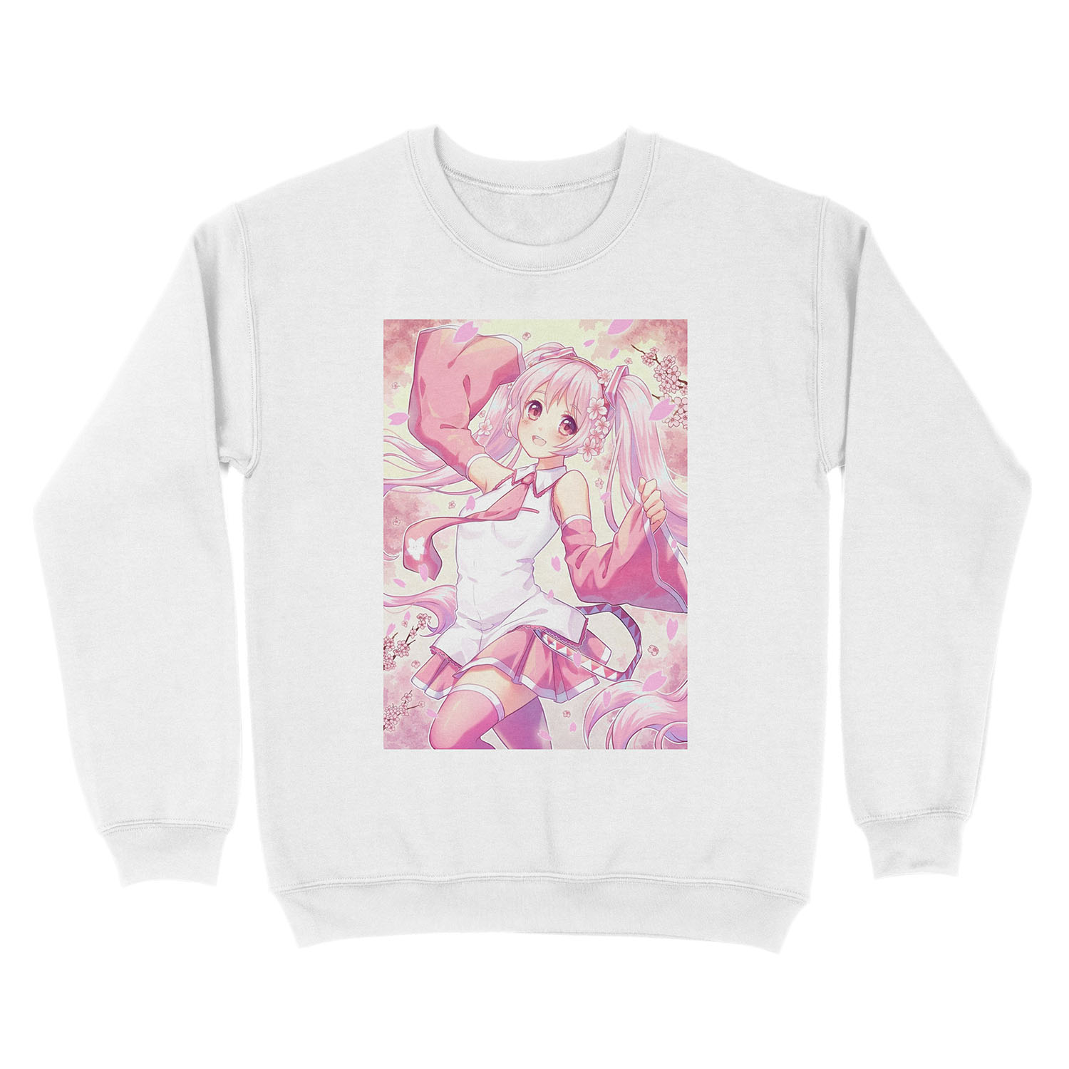 Sakura Miku Unisex Crewneck Sweatshirt - Image 2