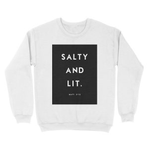 Alternative view of Salty and Lit Unisex Crewneck Sweatshirt