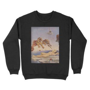 Salvador Dali, Dream Caused by the Flight of a Bee around a Pomegranate a Second before Awakening. Unisex Crewneck Sweatshirt