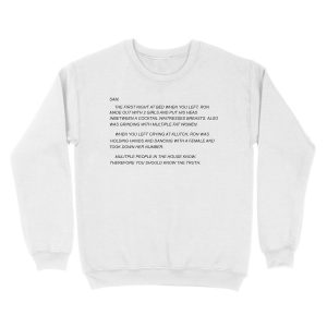 Alternative view of Sammi Sweetheart Letter Unisex Crewneck Sweatshirt