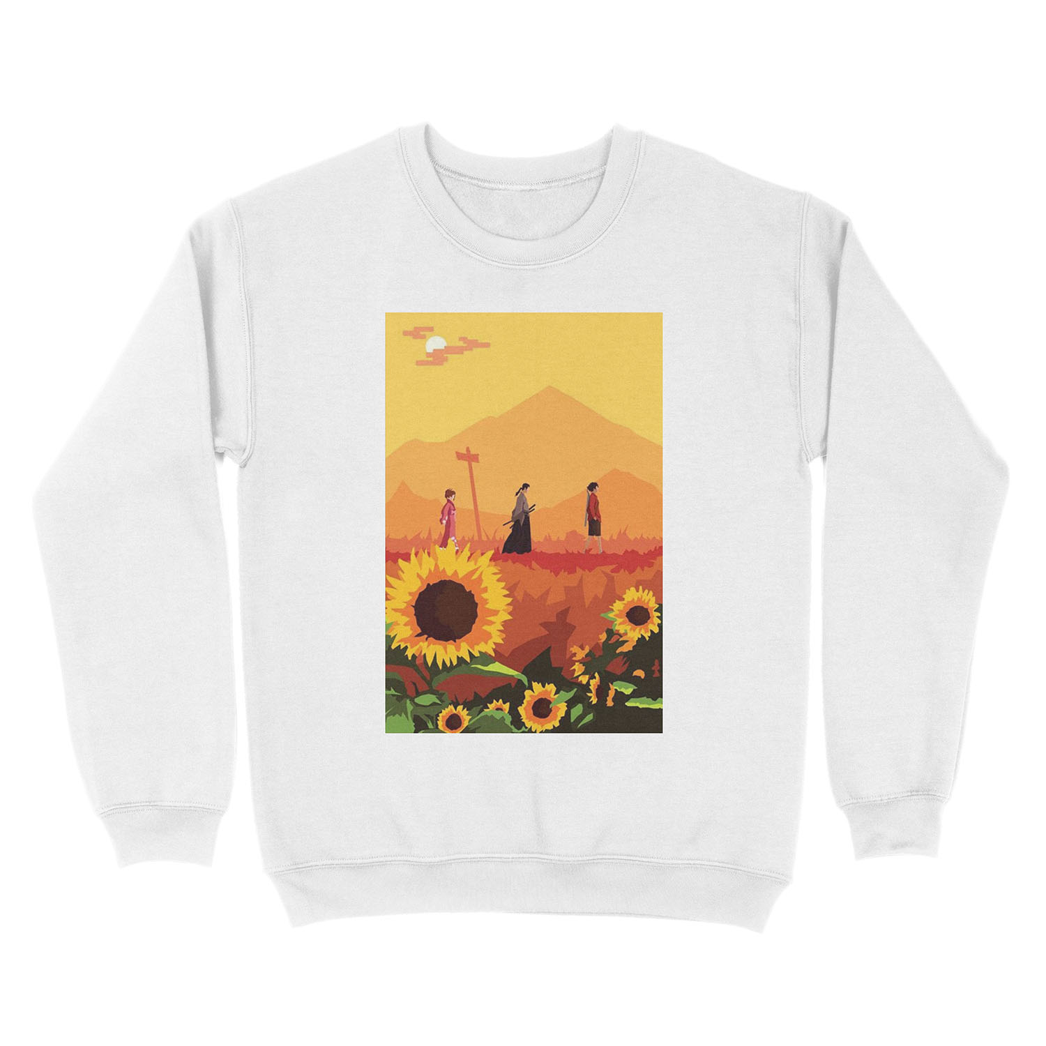 Samurai Champloo Geometric Unisex Crewneck Sweatshirt - Image 2