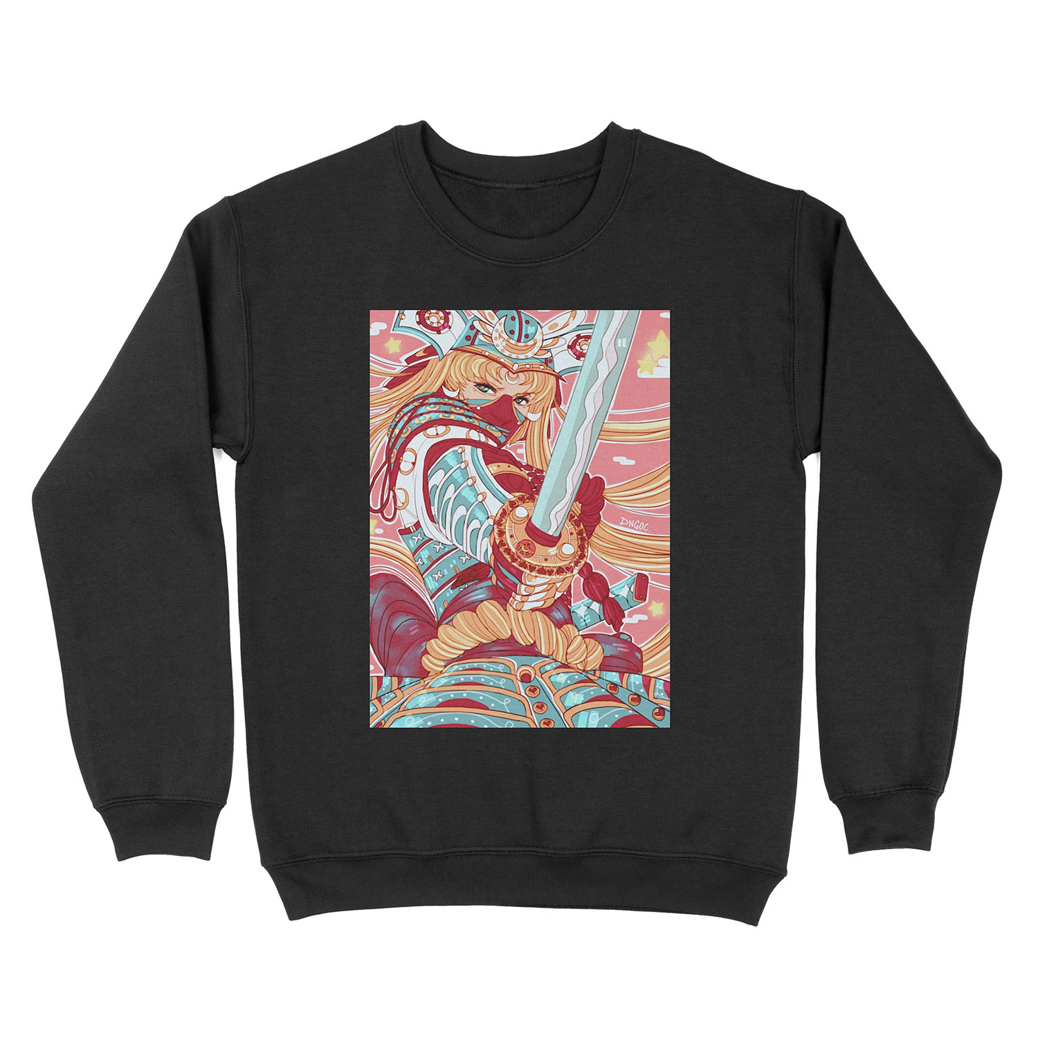 Samurai Moon Unisex Crewneck Sweatshirt