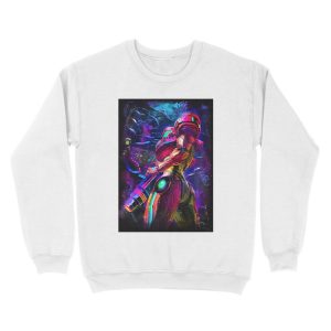 Alternative view of Samus Aran Metroid Unisex Crewneck Sweatshirt