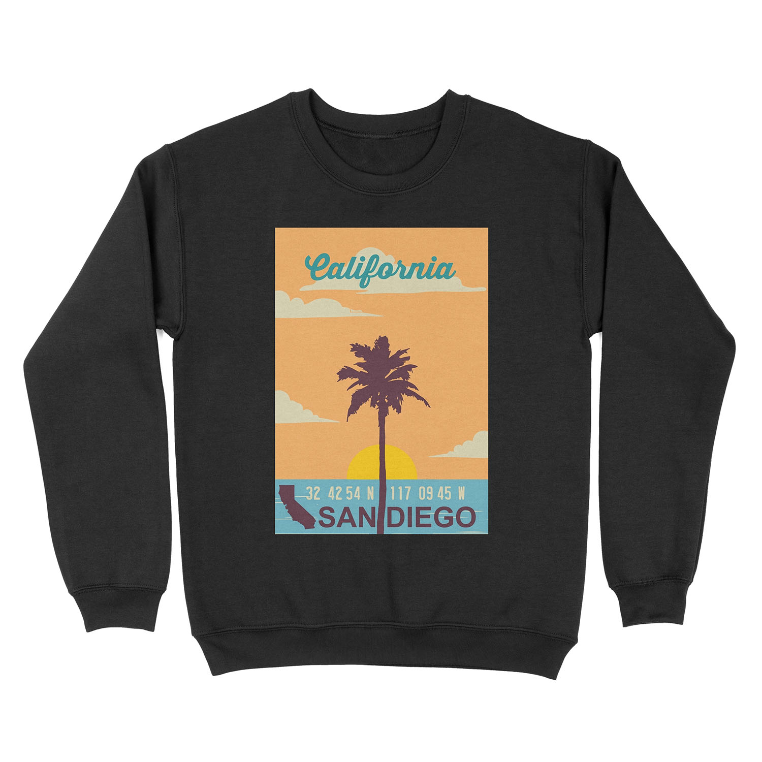 San Diego - California. Unisex Crewneck Sweatshirt