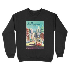 San Francisco - Vintage Travel Unisex Crewneck Sweatshirt