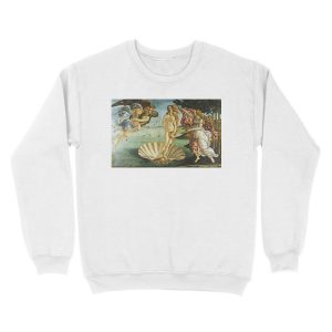 Alternative view of Sandro Botticelli "The Birth of Venus" 1. Unisex Crewneck Sweatshirt