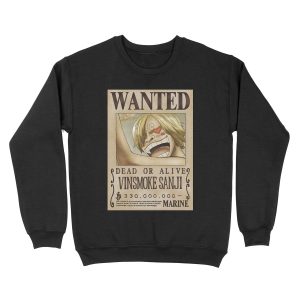 Sanji second wanted poster Unisex Crewneck Sweatshirt