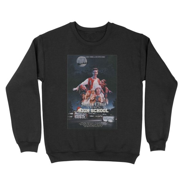 Santa Is Going To High School Unisex Crewneck Sweatshirt