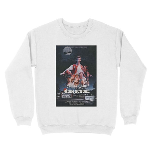 Santa Is Going To High School Unisex Crewneck Sweatshirt - Image 2