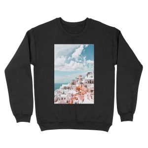 Santorini Oia Greece Unisex Crewneck Sweatshirt
