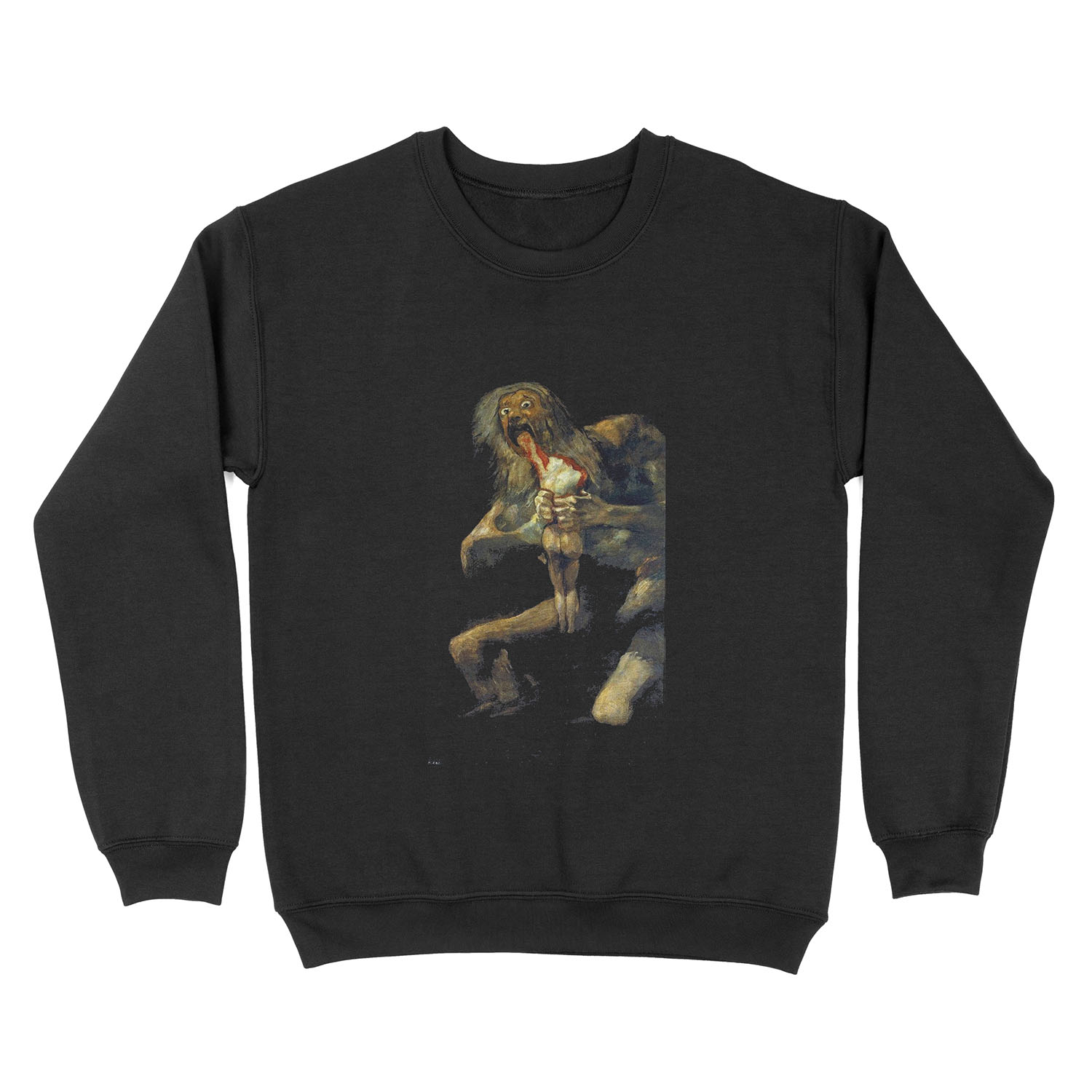 Saturn Devouring His Son Unisex Crewneck Sweatshirt