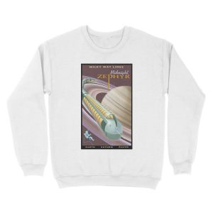 Alternative view of Saturn Travel Unisex Crewneck Sweatshirt