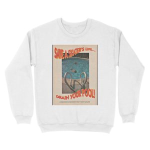 Alternative view of Save a Skater's Life! Unisex Crewneck Sweatshirt