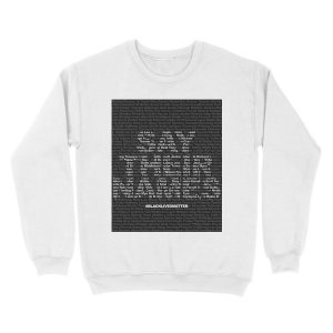 Alternative view of Say Their Names: Black Lives Matter Unisex Crewneck Sweatshirt