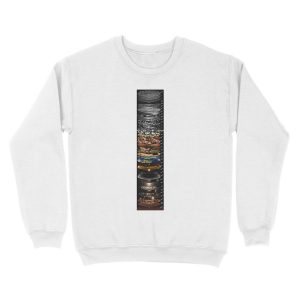 Alternative view of SCALES OF THE UNIVERSE (english labels vertical layout) Unisex Crewneck Sweatshirt