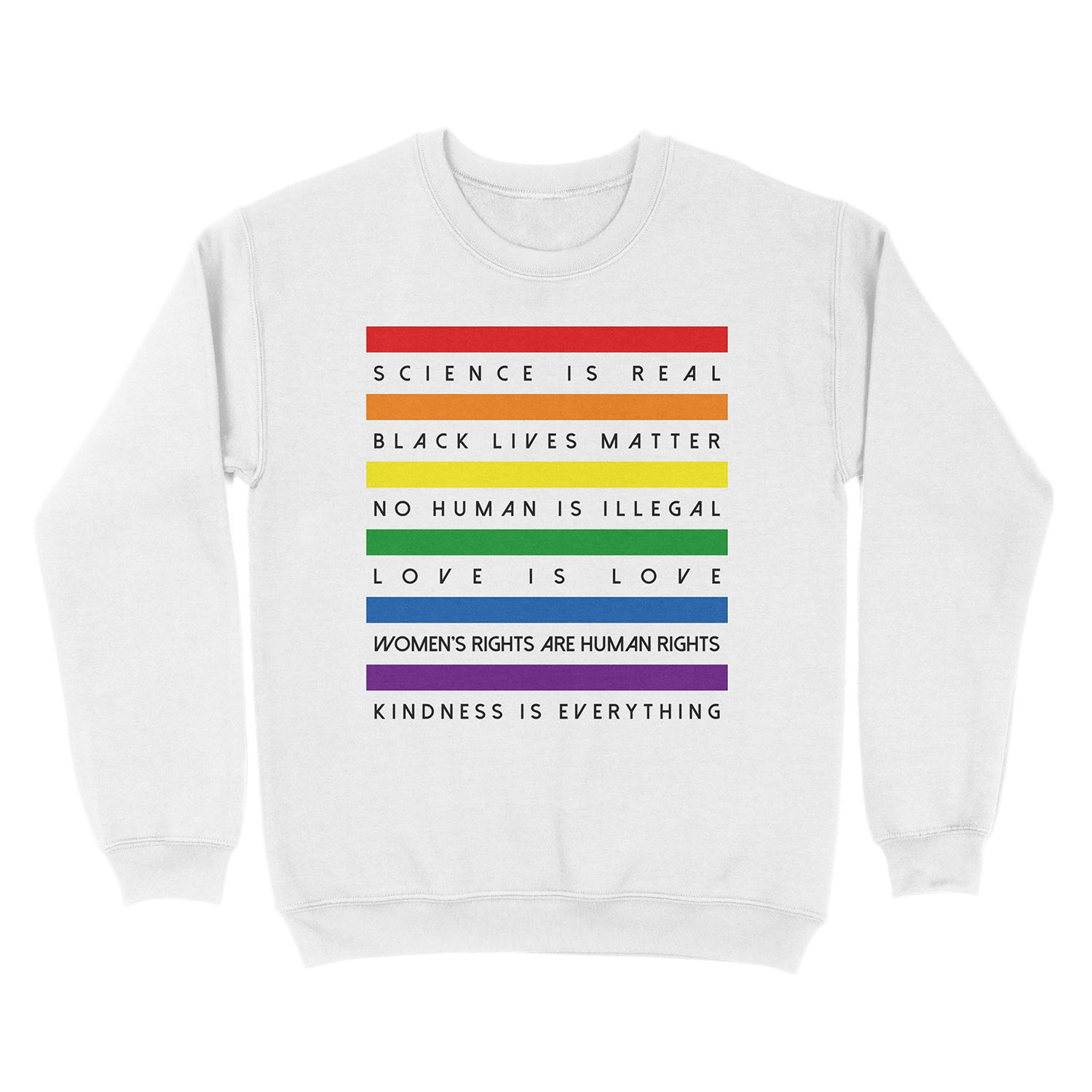 Science is Real Black Lives Matter Unisex Crewneck Sweatshirt - Image 2