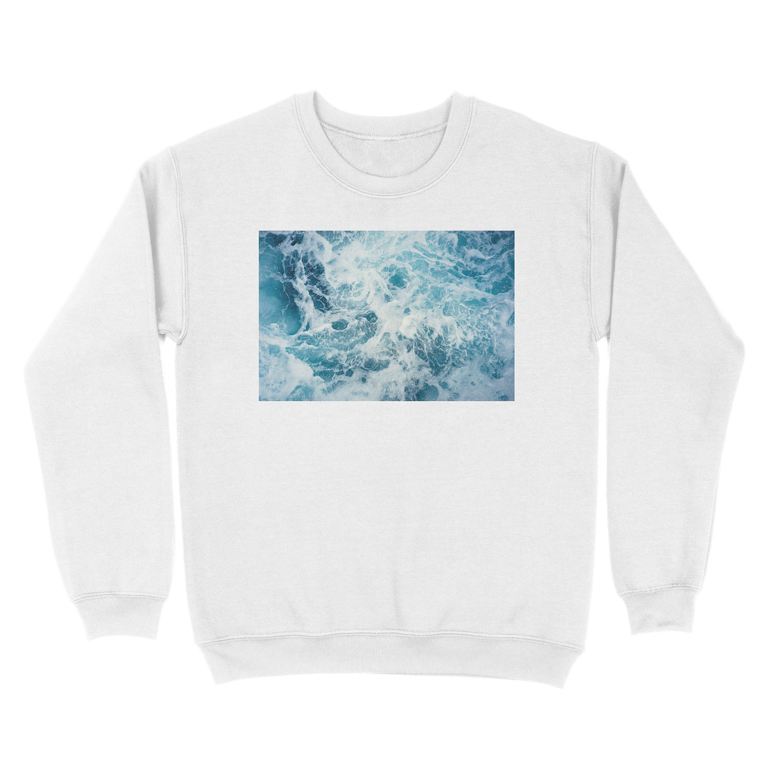 Sea Waves in the Ocean Unisex Crewneck Sweatshirt - Image 2