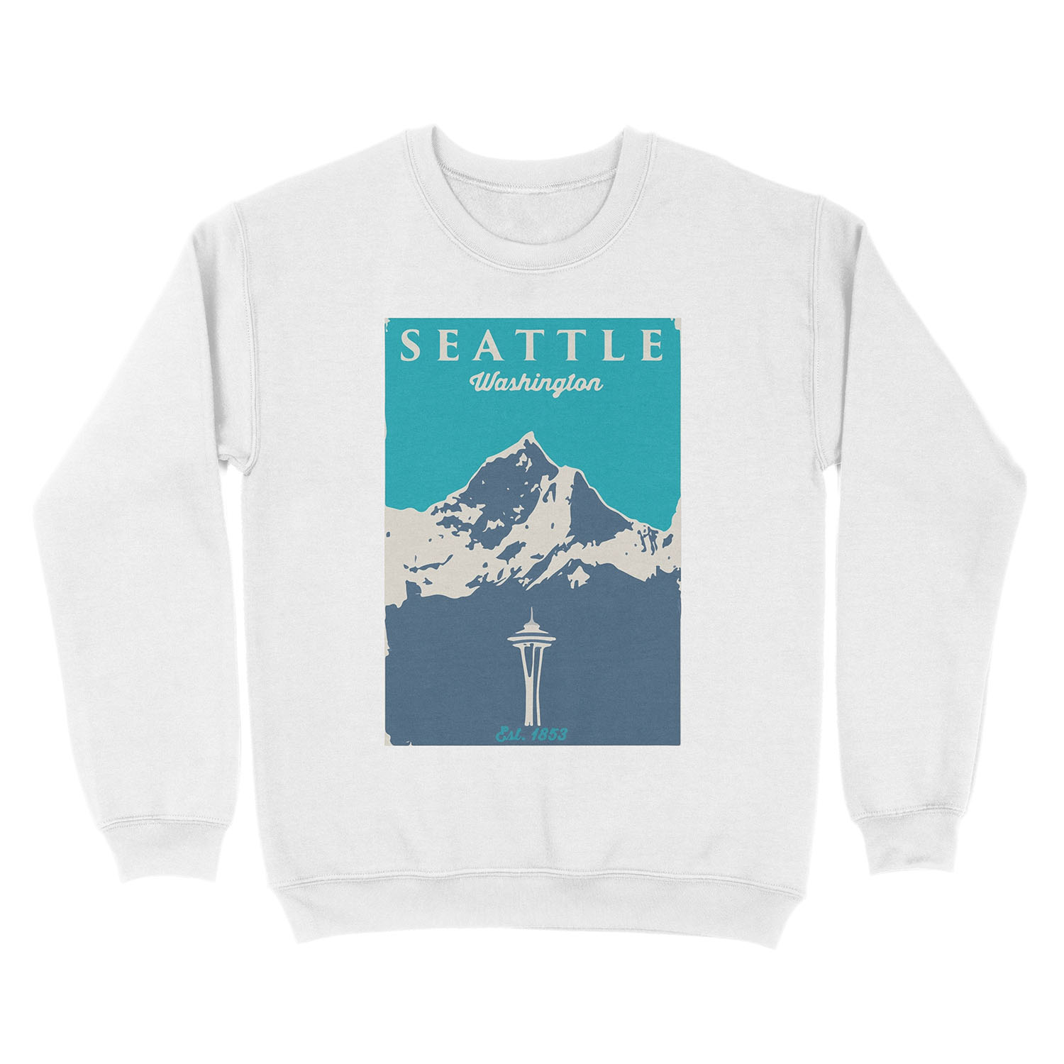 Seattle Washington. Unisex Crewneck Sweatshirt - Image 2