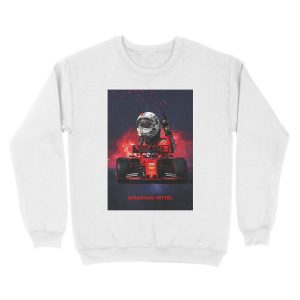 Alternative view of Sebastian Vettel Formula 1 poster Unisex Crewneck Sweatshirt