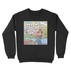 Secret Tunnel by Chong and the Nomads Album Cover Unisex Crewneck Sweatshirt
