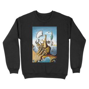 SELF PORTRAIT : Abstract Salvador Dali Print Unisex Crewneck Sweatshirt