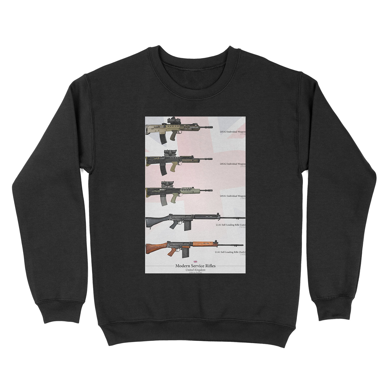 Service Rifles of the United Kingdom Unisex Crewneck Sweatshirt
