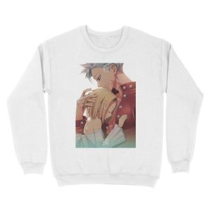 Alternative view of Seven Deadly Sins - Ban & Elaine Romance Unisex Crewneck Sweatshirt