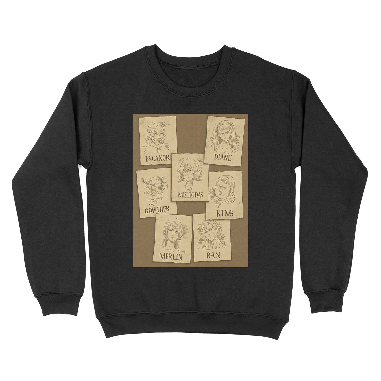 Seven Deadly Wanted Unisex Crewneck Sweatshirt