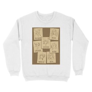 Alternative view of Seven Deadly Wanted Unisex Crewneck Sweatshirt