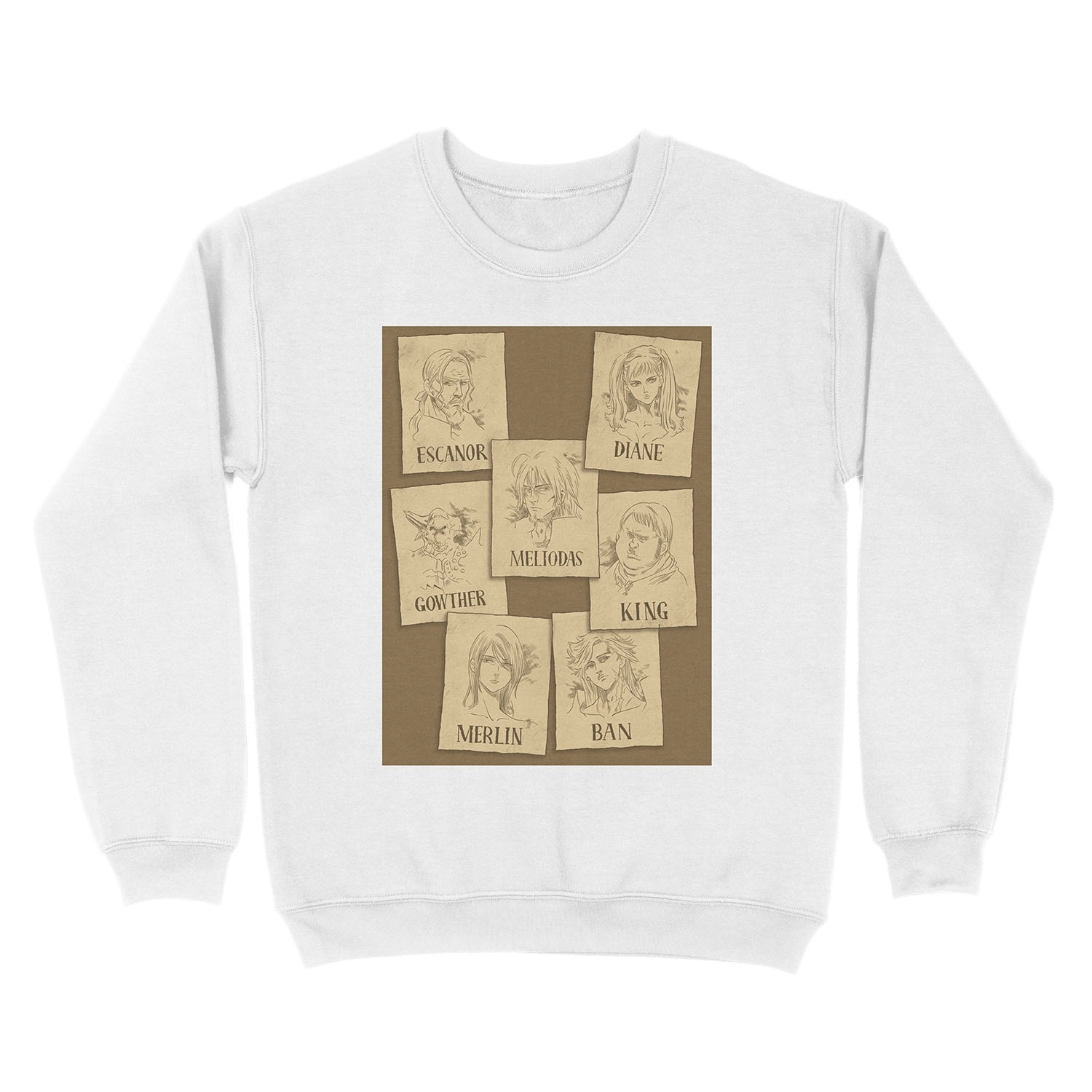 Seven Deadly Wanted Unisex Crewneck Sweatshirt - Image 2