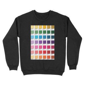 Shades of Pantone Colors Unisex Crewneck Sweatshirt